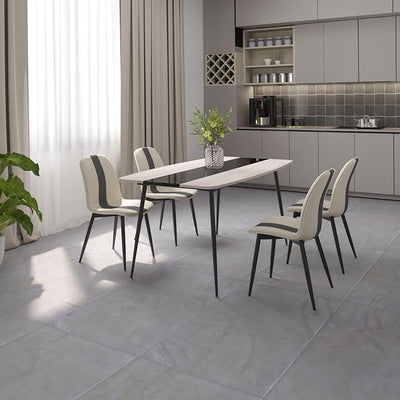 Mondeer Esszimmerstühle 4er Set, Küchenstuhl Polsterstuhl mit Metallbeinen Modernes Design, für Essz