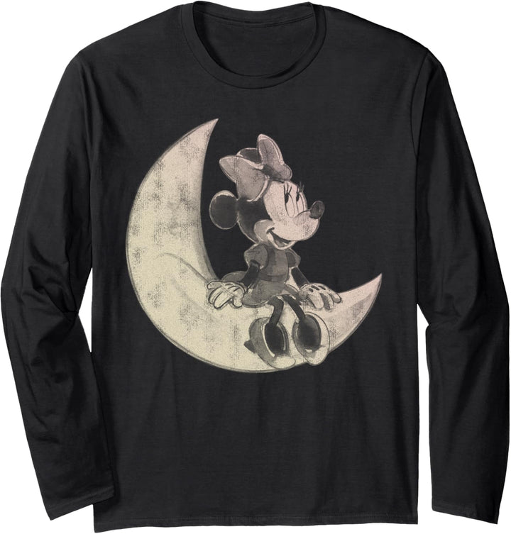 Disney Mickey & Friends Minnie On Moon Langarmshirt