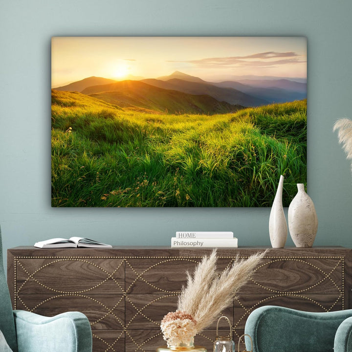 MuchoWow© Bilder Gross 120x80 cm XXL Wohnzimmer Deko Modern Wandbild Foto auf Leinwand Bild Schlafzi