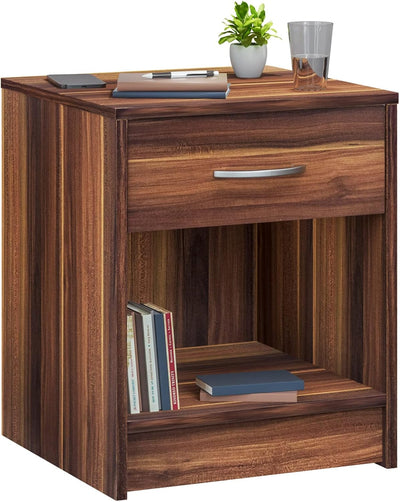 Casaria® Nachttisch mit Schublade 50cm Boxspringbett Komforthöhe Ablage Schlafzimmer Schrank Nachtkä