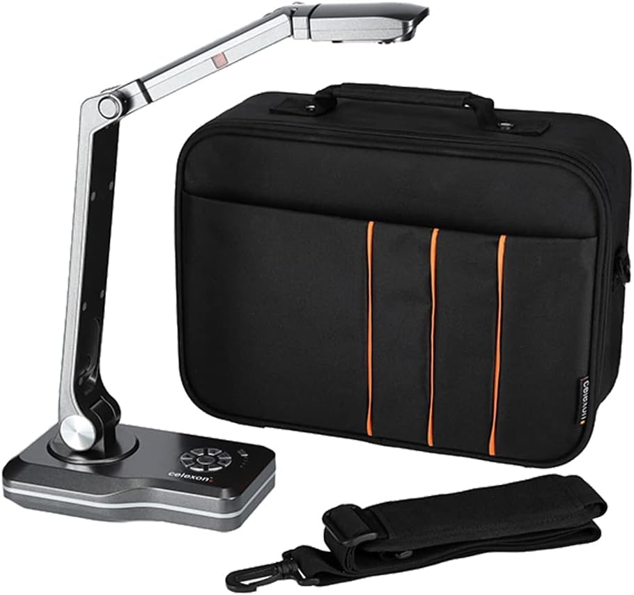 celexon FullHD Dokumenten-Kamera DK500 - Plug & Play und 10 fache Vergrögerung inkl. Tragetasche M -