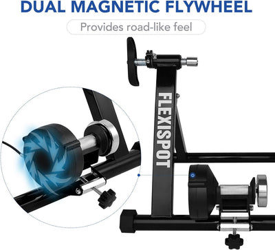 FLEXISPOT Fahrrad Rollentrainer Fahrrad Heimtrainer Stahl Heimtrainer Fahrrad Fahrrad Übung Magnetis