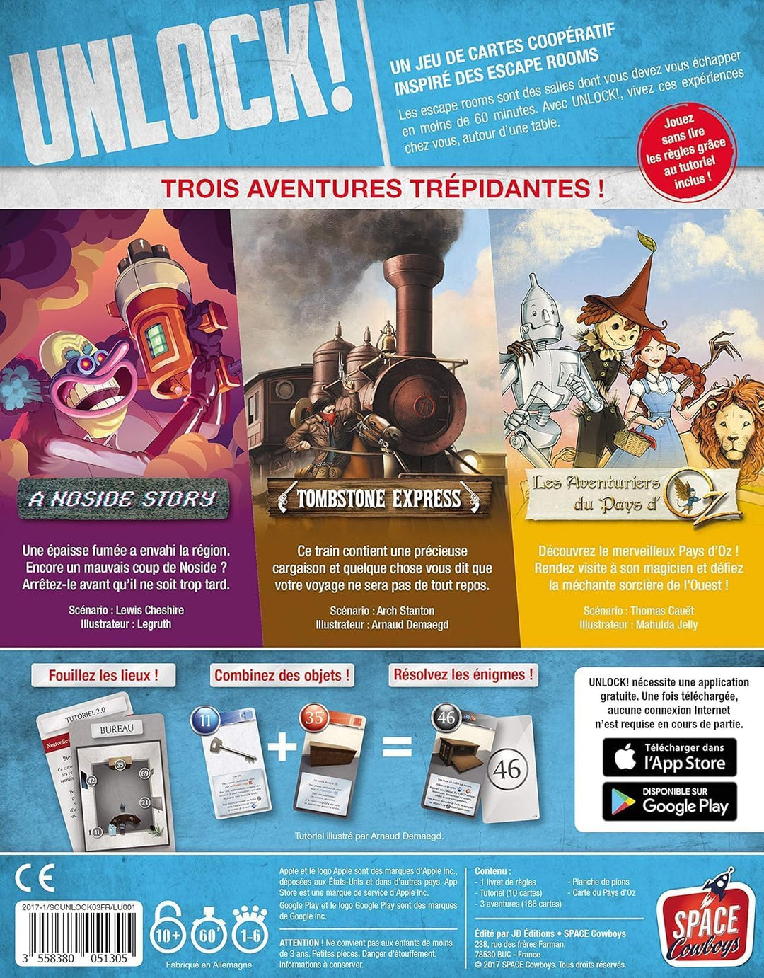 Space Cowboys ASMSCUNLOCK01EN Unlock 3! Secret Adventures - Escape Room Game - Multi-Colour Schalte