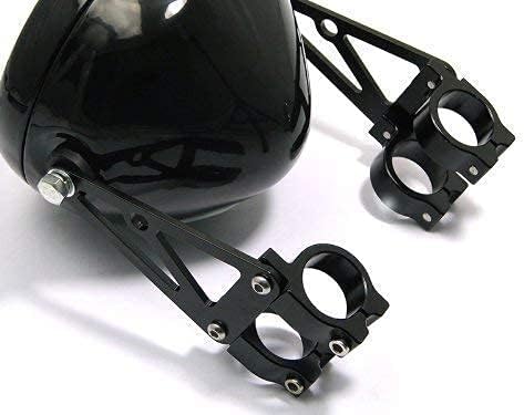 Alchemy Parts Qualität Paar Schwarz 41mm Durchmesser CNC Bearbeitet Scheinwerfer-Halter/Gabel Klemme