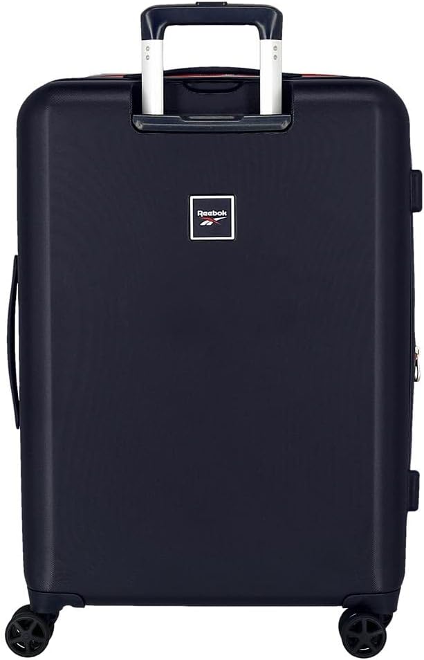 Reebok Roxbury Medium Koffer Blau 48x70x26 cm Starres ABS Integrierter TSA-Verschluss 81L 2,5 kg 4 D