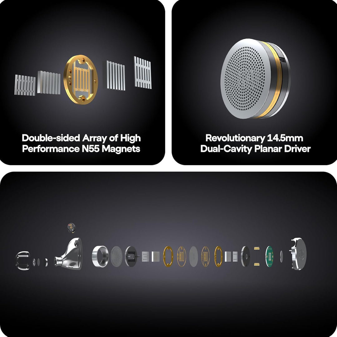 LINSOUL 7Hz x Crinacle: Diablo/Divine In-Ear-Monitore,14,5 mm planarer magnetischer Treiber IEM,HiFi