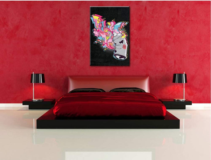 Dark Imaginarium black Leinwandbild Bild auf Leinwand, XXL riesige Bilder fertig gerahmt mit Keilrah