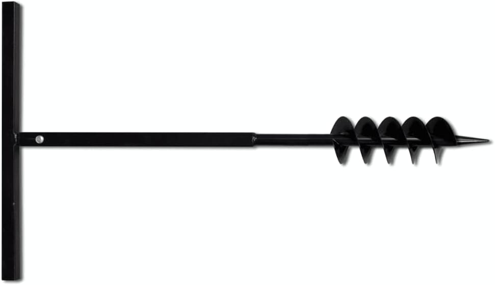 Bohrer mit Griff 100 mm Benzin Erdbohrer für Bohrmaschine Garten Handbohrer Bodenbohrer Erdbohrgerät