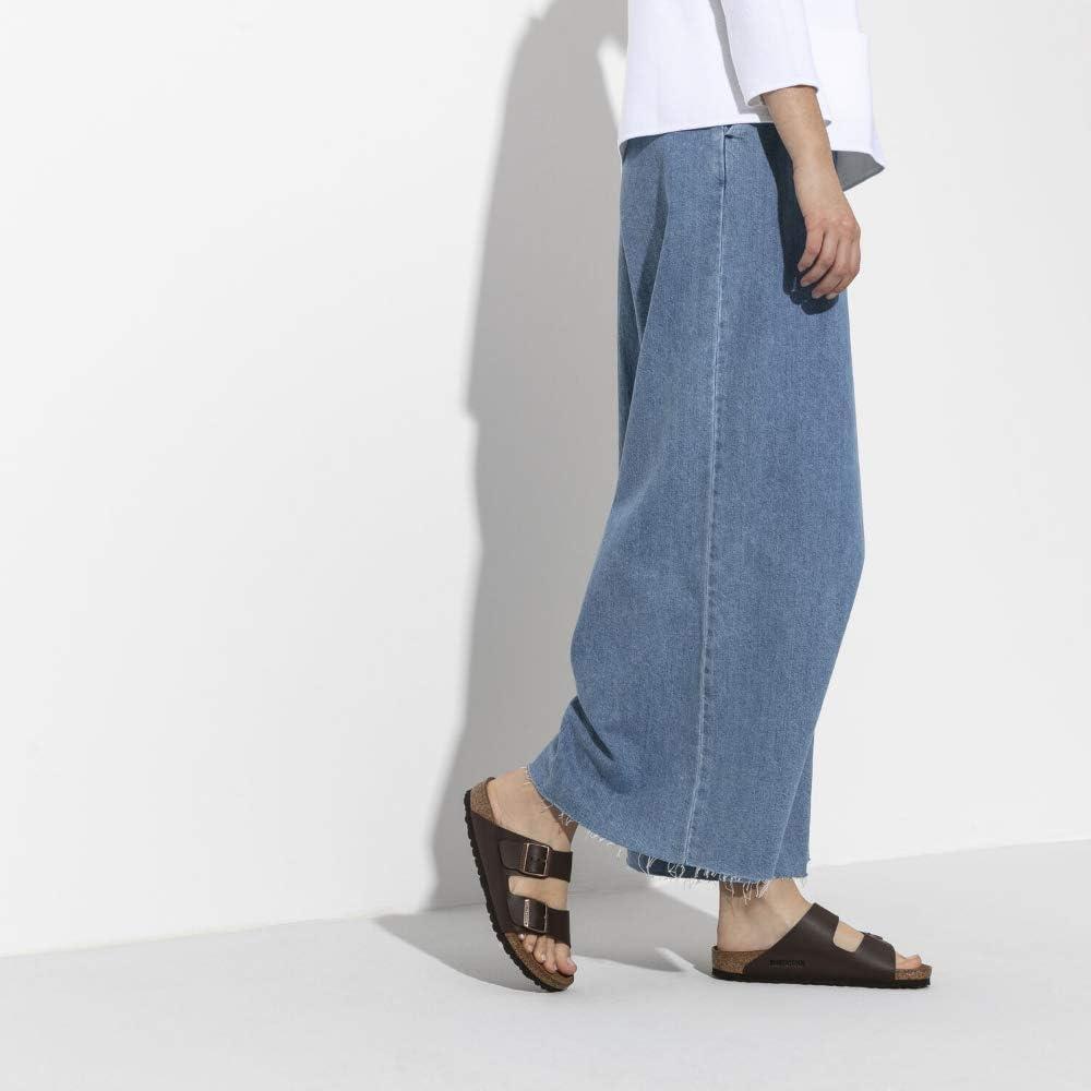 BIRKENSTOCK Unisex Arizona Birko-Flor Nubukleder Weit Pantoletten 39 EU Braun Dunkelbraun, 39 EU Bra