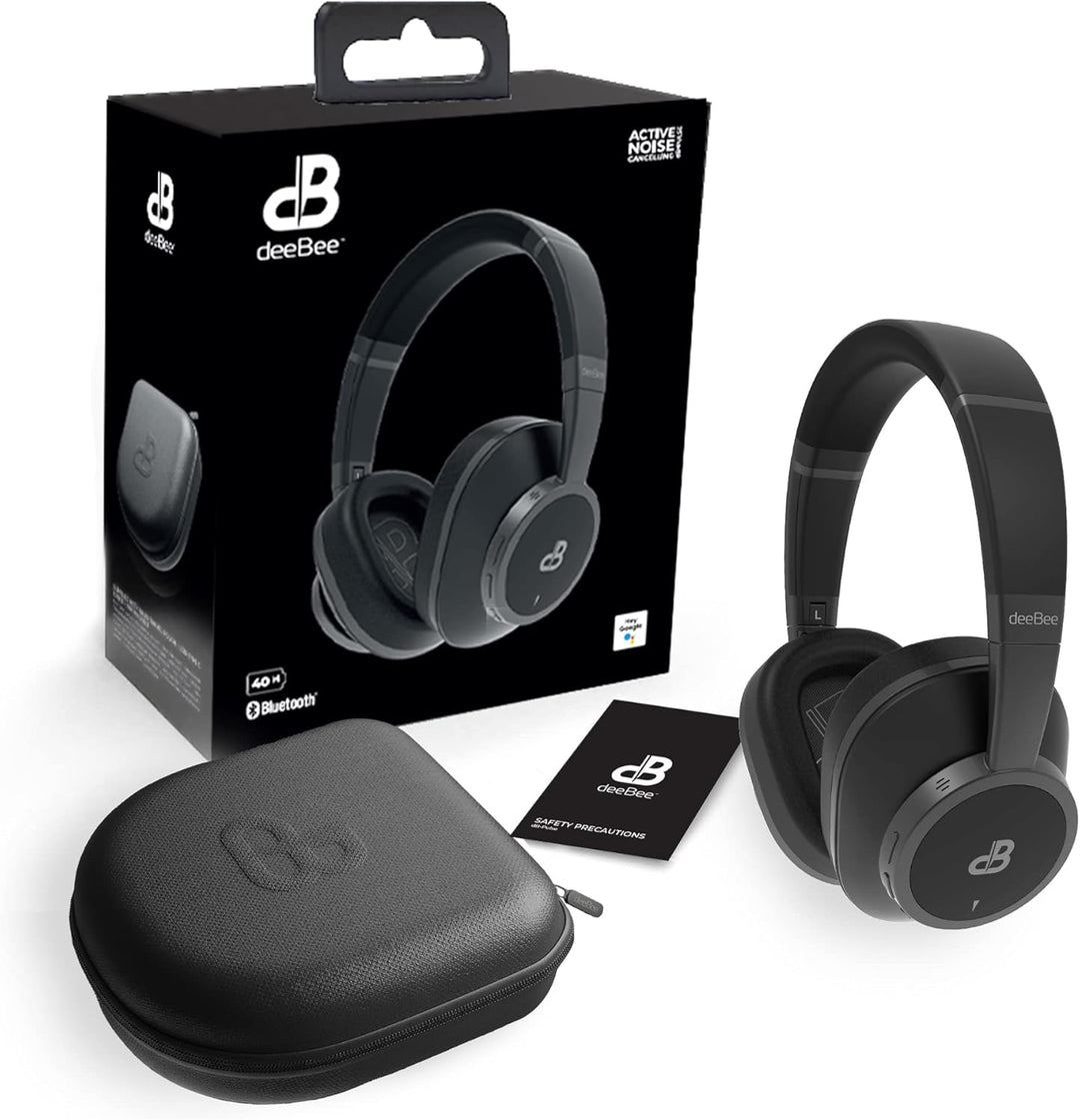 DeeBee Pulse Bluetooth-Kopfhörer mit ANC, 40 Stunden Akkulaufzeit, 40-mm-Treiber, Touch-Steuerung, S