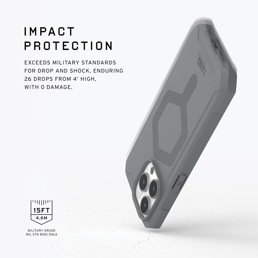 URBAN ARMOR GEAR Essential MS Case kompatibel mit Apple iPhone 15 Pro Hülle [50% recyceltes Material