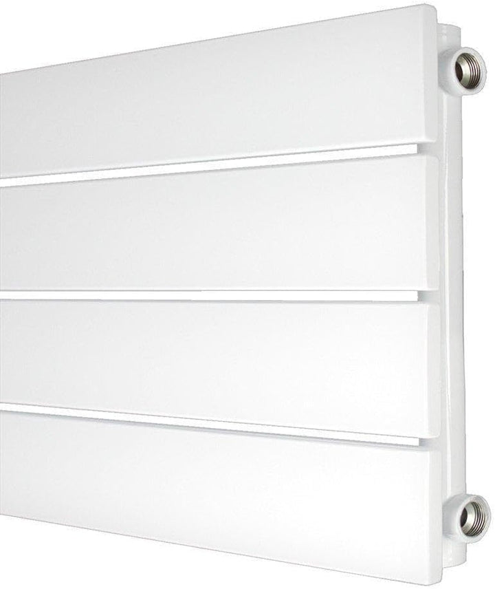 Paneelheizkörper Heizkörper Badheizkörper horizontal 298 x 1400 seitlicher Anschluss (469 Watt nach
