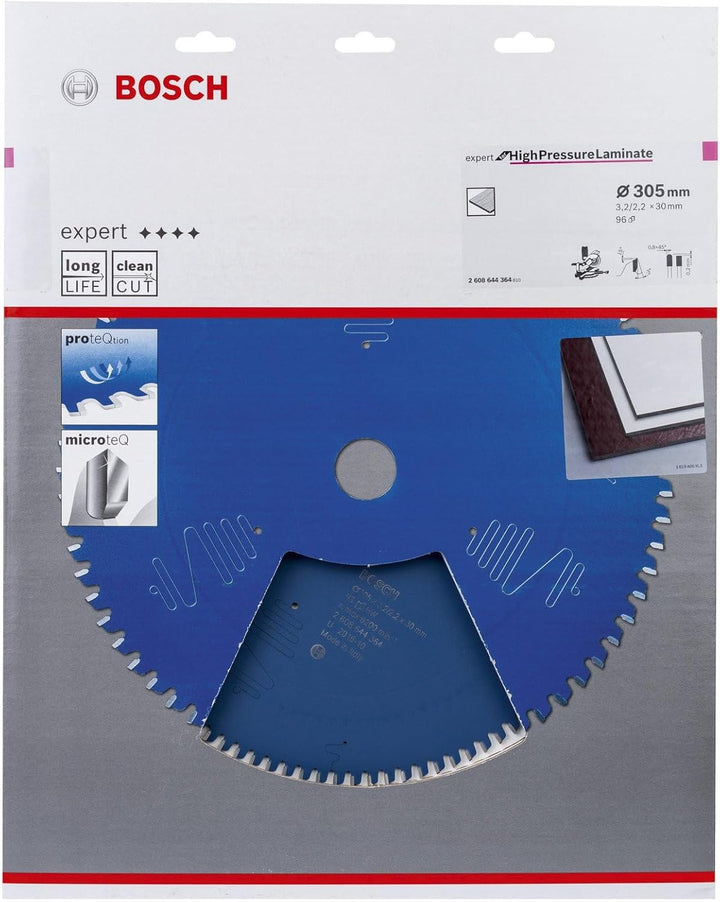 Bosch Professional 1x Kreissägeblatt Expert for High-Pressure Laminate (für Hochdrucklaminat, Sägebl