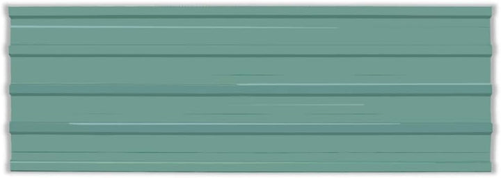 vidaXL Dachpaneele, 12 Stück, Stahl, pulverbeschichtet, Grün, 100 x 36 cm 12 Paneles - 129 x 45 cm G