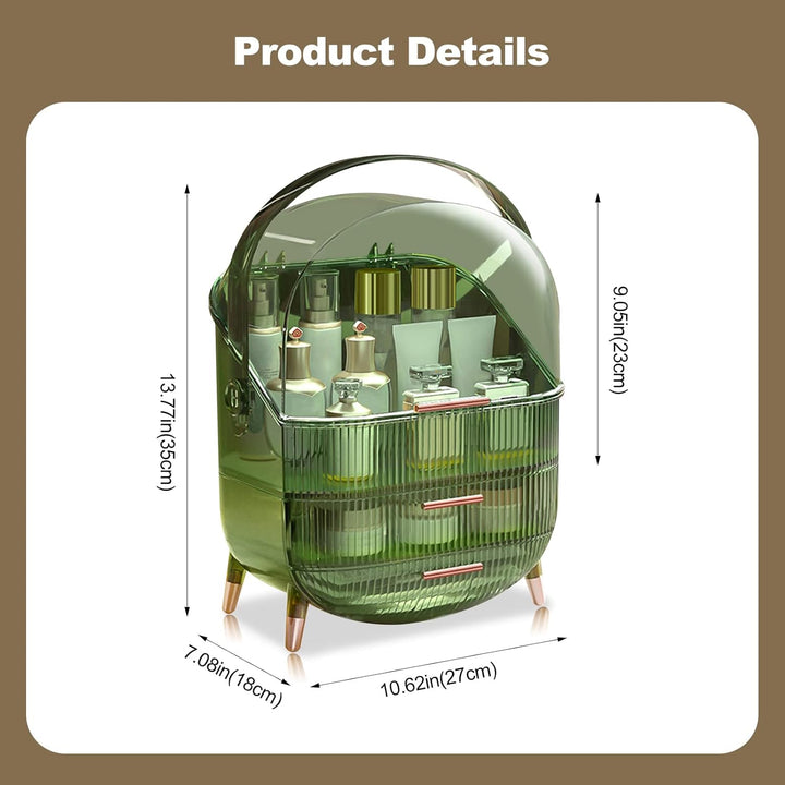 Galatée Retro Serie 180°Drehbar Tragbare Make Up Organizer Kosmetikbox Kosmetische Aufbewahrungs Box