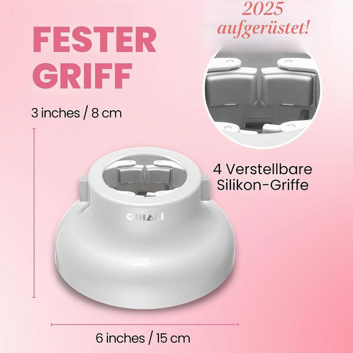 GIHALI Universeller Haardiffusor, robust, geeignet für Haartrockner von 4,4 – 6,6 cm, für lockiges o