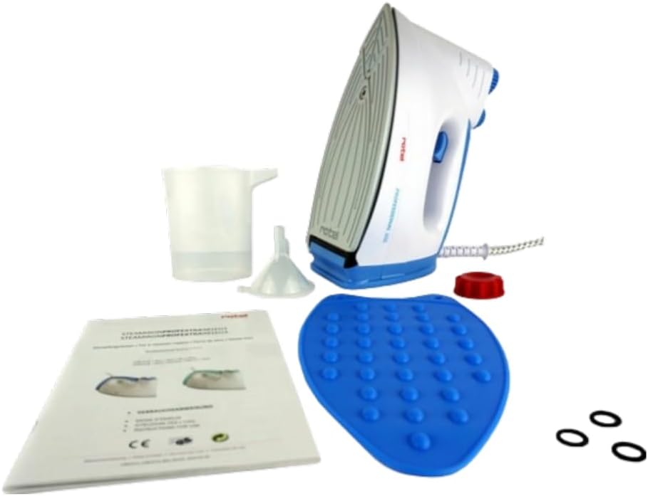 Rotel Professional Extra Original Dampfbügeleisen Blau mit Keramiksohle / 800W / isolierter Tank 300