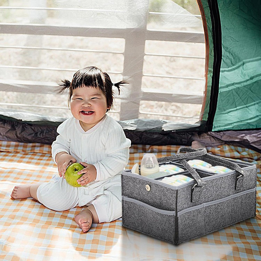 Generisch Baby-Wickeltasche, Windeltasche, Windel-Organizer aus Filz, Filz-Babywindel-Organizer, Kin