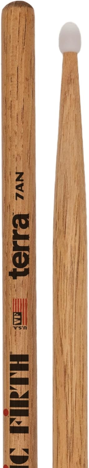 Vic Firth - American Classic® Terra Serie Trommelstöcke 7ATN - American Hickory - Nylonspitze - 4 Pa