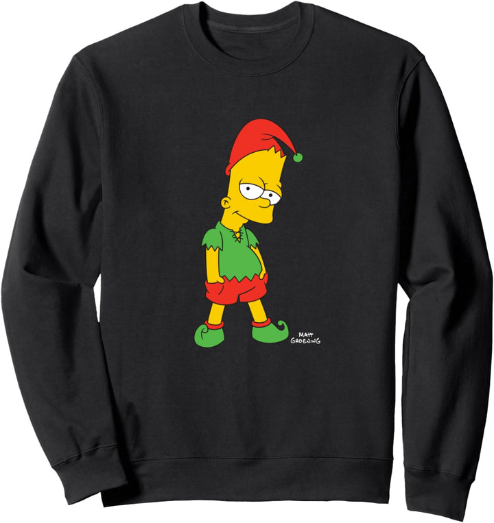 The Simpsons Bart Simpson Elf Bart Holiday Sweatshirt