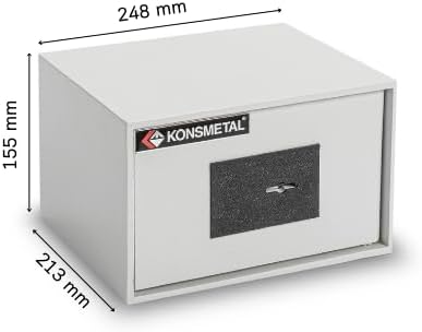 Konsmetall - Tresor für Zuhause Kolibri 2.0 16 S1, Safe Mit Schlüssel Abschliessbar, Möbeltresor 15,