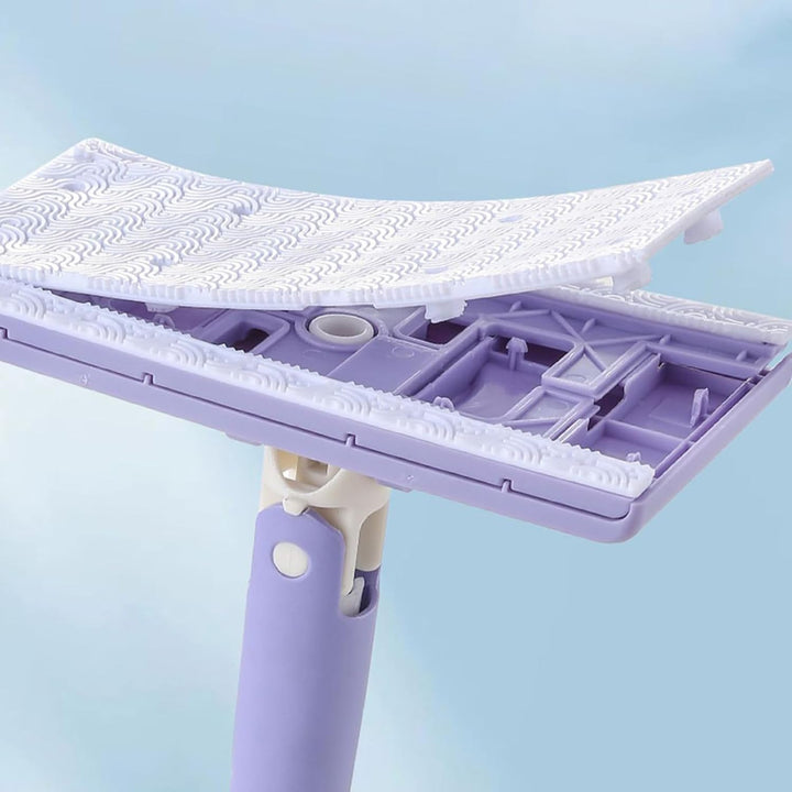 Mini Handmopp,Mini Mopp Für Badezimmer | Besenkompatible Mopptücher Bodenreiniger - 70 cm Länge für