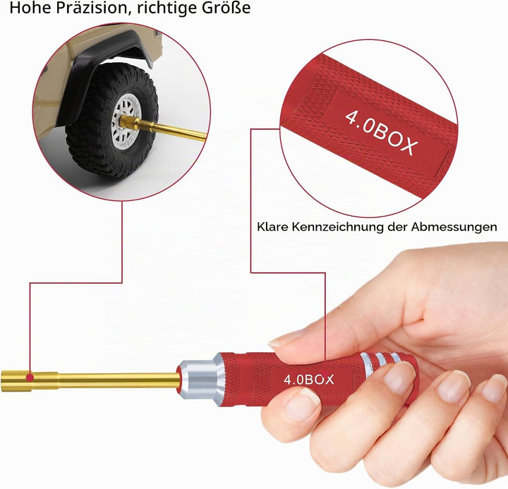 Sechskantmutter Schraubendreher Satz 2.0mm 2.5mm 3.0mm 3.5mm 4.0mm 4.5mm 5.0mm RC Werkzeug Steckschl