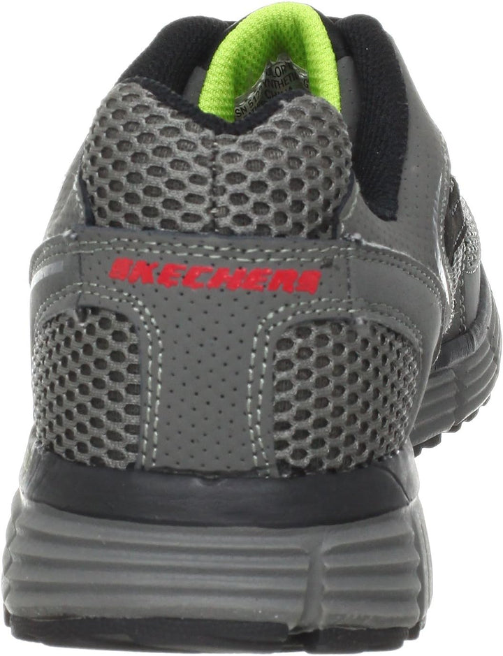 Skechers Sport Herren Agility Oxford, Grau/Limette, 42.5 EU