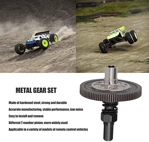 Dilwe RC Car Gear Set, 91T Big Gear mit 17T, 19T, 21T Ritzel, Kompatibel für Arrma Senton 1/10, für