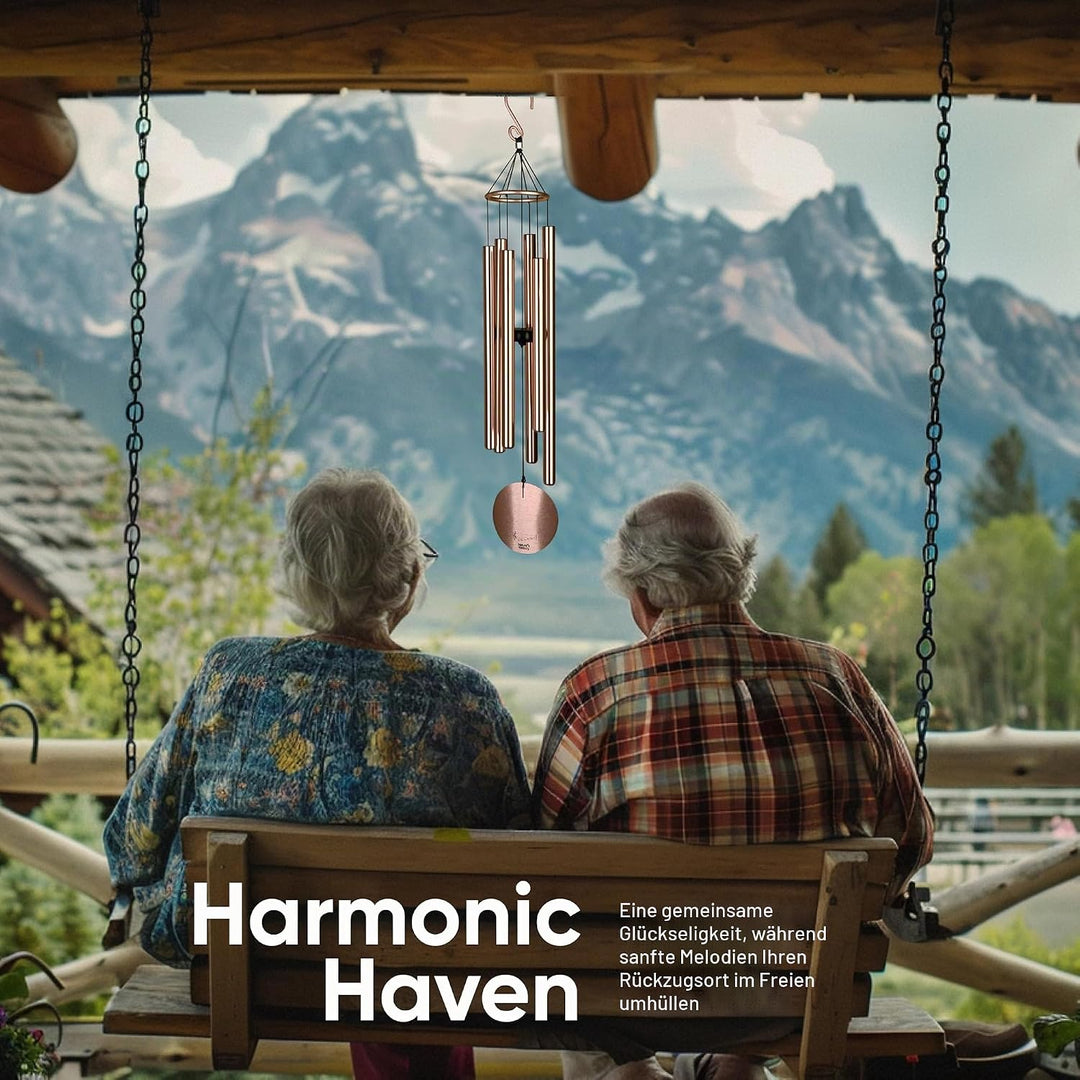 Nature's Melody Aureole Tunes Windspiele - Windspiele für den Aussenbereich mit 6 Röhren abgestimmt