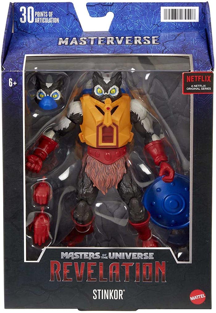Masters of the Universe Masterverse Stinkor Action Figure 7-in MOTU Battle Figures for Storytelling