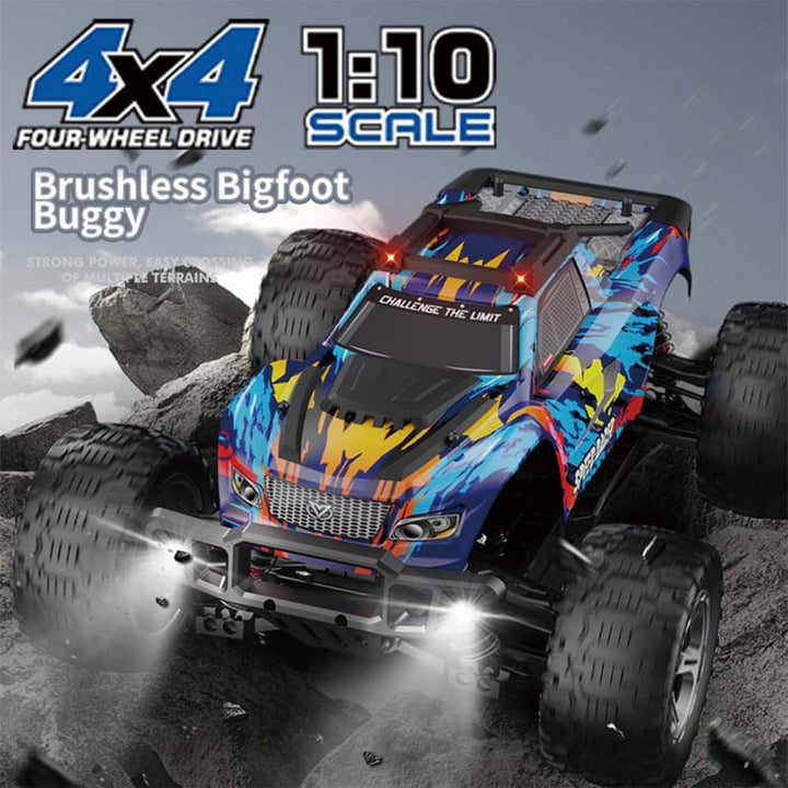 X-Verse KF10 1:10 Ferngesteuertes Auto für Erwachsene, 4WD 60KM/H Wasserdichtes RC Auto mit 3S Bürst