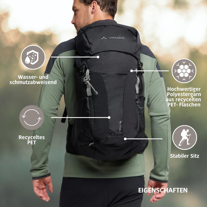 VAUDE Rucksaecke30-39L Brenta 30 Einheitsgrösse Schwarz, Einheitsgrösse Schwarz
