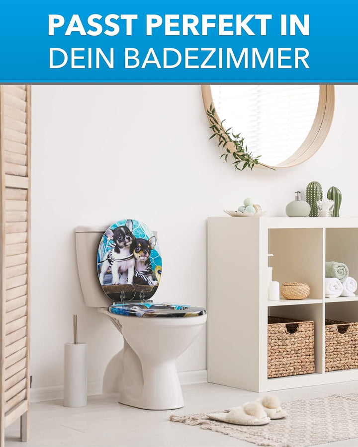 Xonic Design WC-Sitz - Premium Klo-Deckel - Toilettensitz mit Absenkautomatik - hochwertige Klobrill