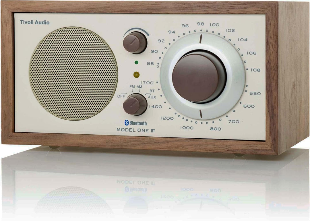 Tivoli Audio Model One BT Bluetooth UKW-/MW-Tisch Radio (Walnuss/Beige) Walnuss / Beige, Walnuss / B
