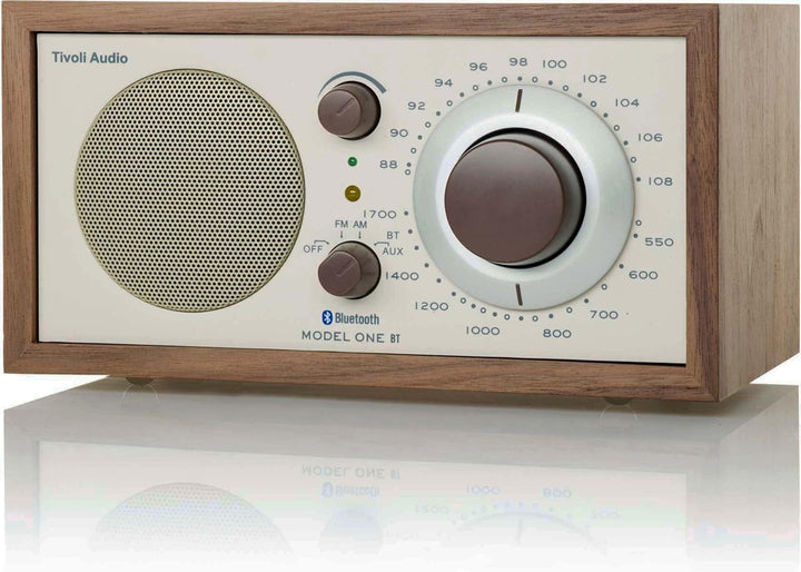 Tivoli Audio Model One BT Bluetooth UKW-/MW-Tisch Radio (Walnuss/Beige) Walnuss / Beige, Walnuss / B