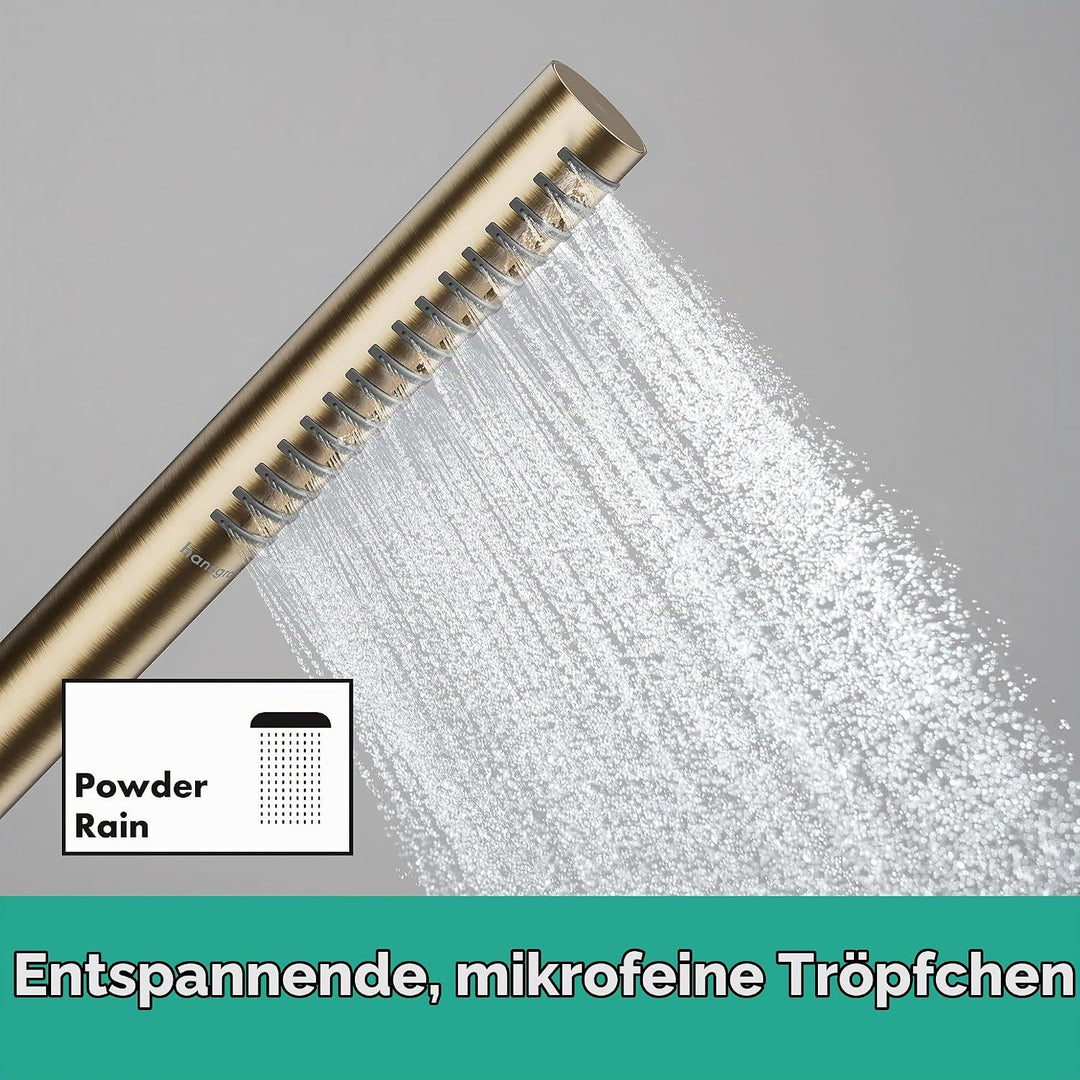 hansgrohe Pulsify S - wassersparender Duschkopf 5,4 l/min (EcoSmart+), Handbrause mit 1 Strahlart (P