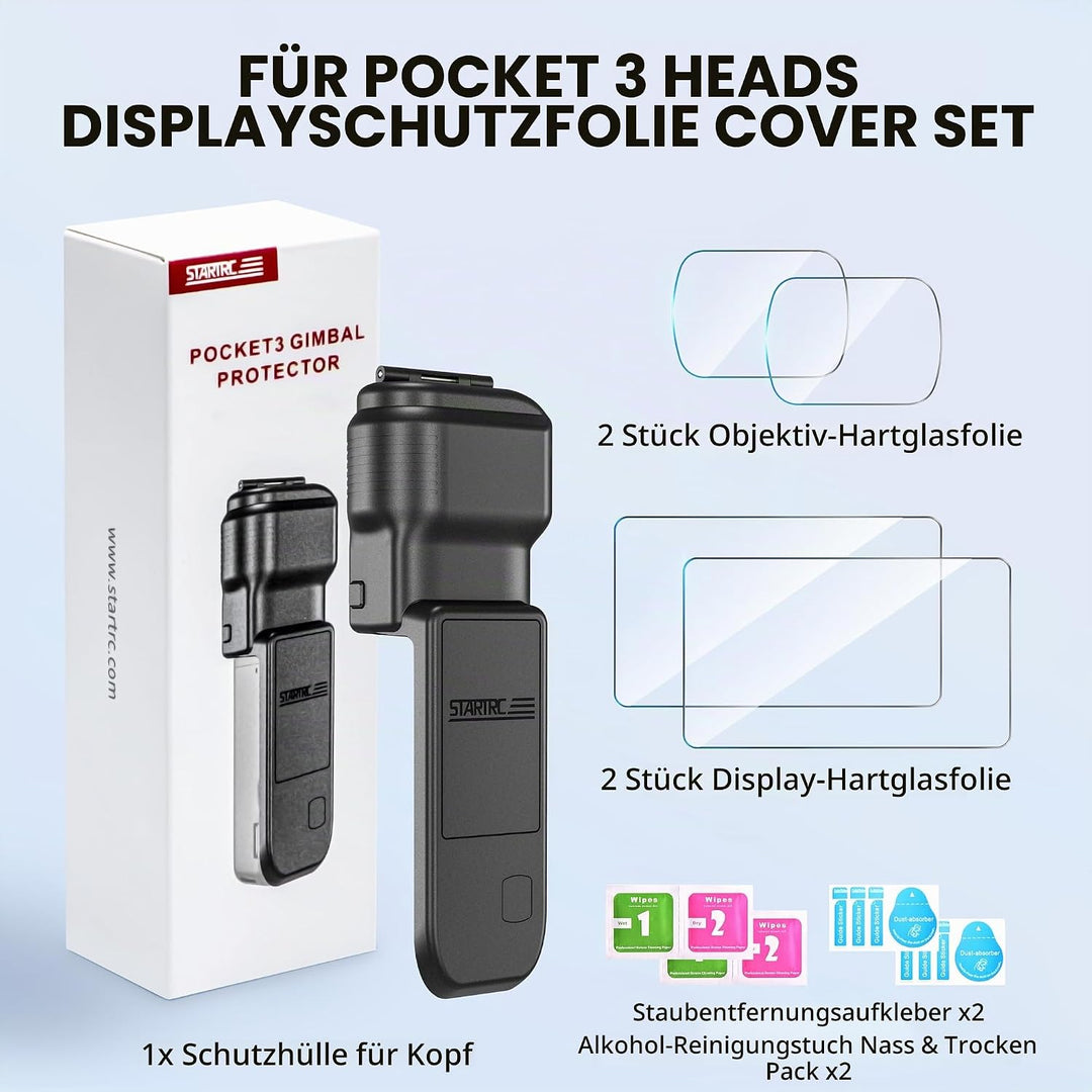 STARTRC Pocket 3 Gimbal Schutzhülle für DJI Osmo Pocket 3 Creator Combo, Anti-Fall Storage Handheld