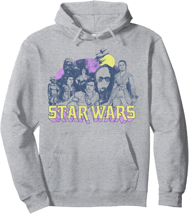 Star Wars: The Rise Of Skywalker Group Shot Logo Pullover Hoodie