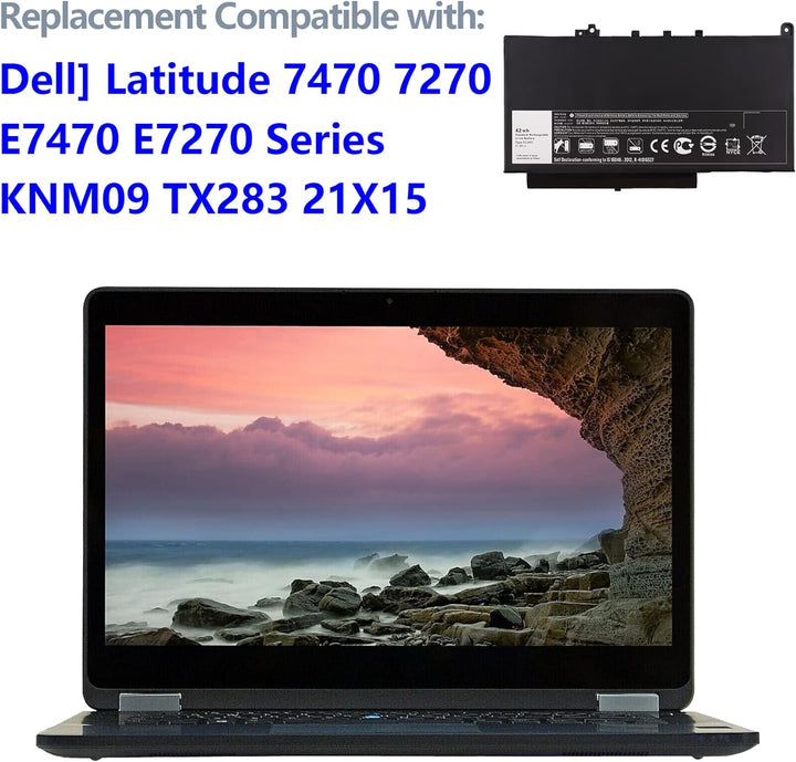 swark Laptop Akku 7CJRC kompatibel mit [Dell] Latitude 7470 7270 E7470 E7270 Series KNM09 TX283 21X1