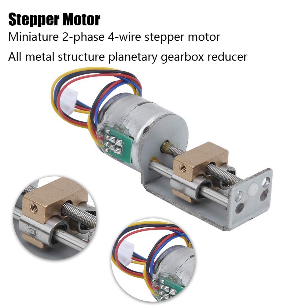 Schrittmotor mit Mini-Linear-Leitspindelmutter-Schieber, 20 mm bewegliche Schubmotoren Gleitführungs