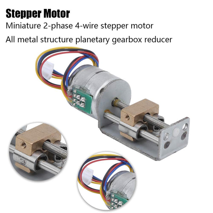 Schrittmotor mit Mini-Linear-Leitspindelmutter-Schieber, 20 mm bewegliche Schubmotoren Gleitführungs