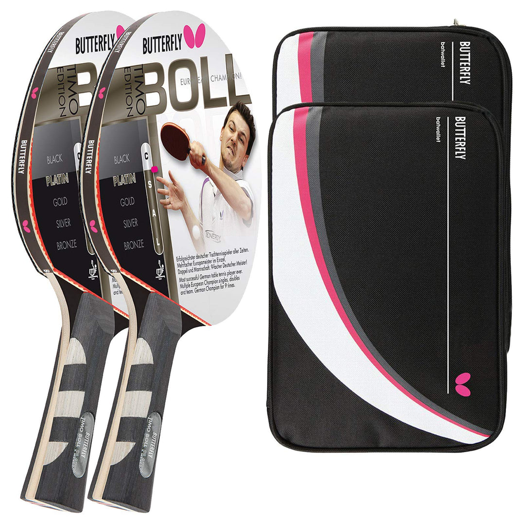 Butterfly® Timo Boll Platin 85025 Tischtennisschläger | Tischtennis Racket Bat Profi | Wettkampfschl