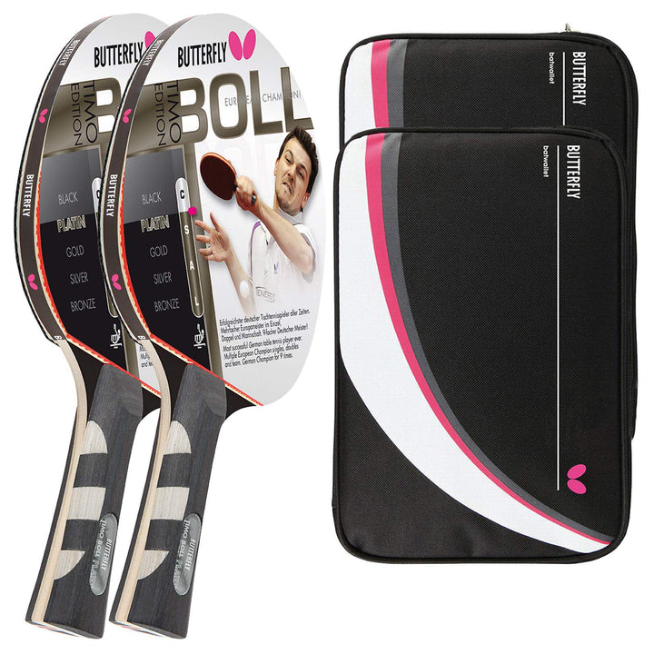 Butterfly® Timo Boll Platin 85025 Tischtennisschläger | Tischtennis Racket Bat Profi | Wettkampfschl