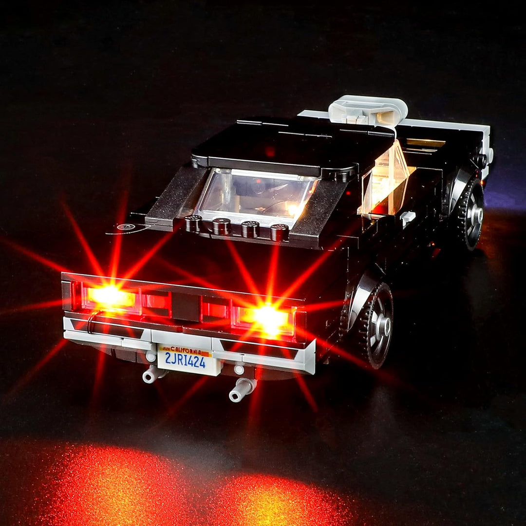 GEAMENT LED Licht-Set Kompatibel mit Lego Fast &amp; Furious 1970 Dodge Charger R/T - Beleuchtungsset fü