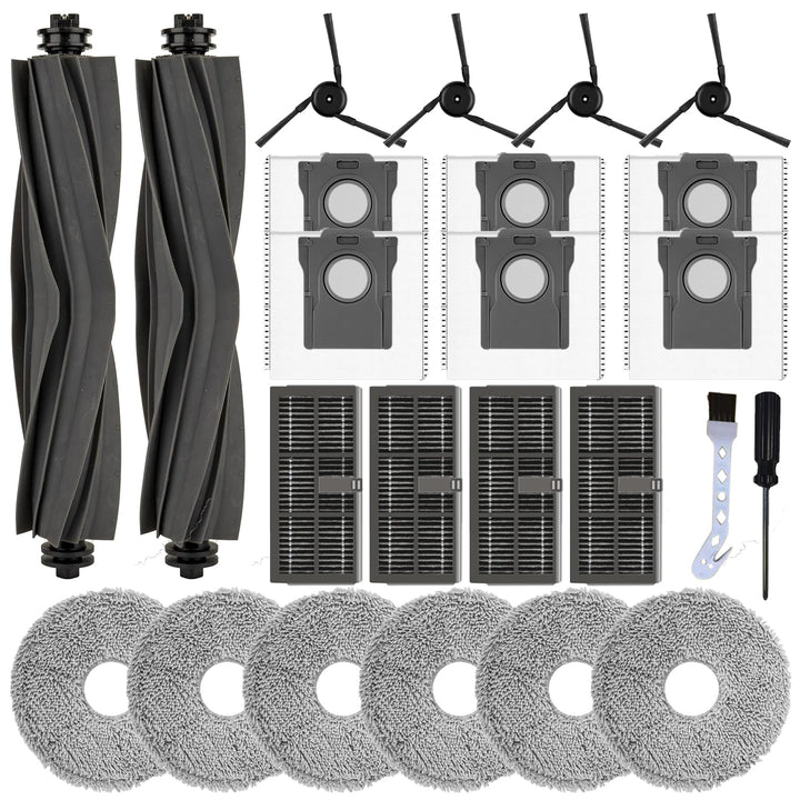 24 Stück Zubehörset für Dreame X40 Ultra / L40 Ultra / X40 Master / L10s Ultra Gen 3 / Mova P50 Pro