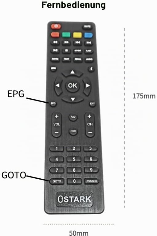 Ostark Euro T2 Terrestrischer Receiver TDT TDT2 FTA DVB-T2 DVB-C, H265 HEVC Full HD PVR, Dual USB, D