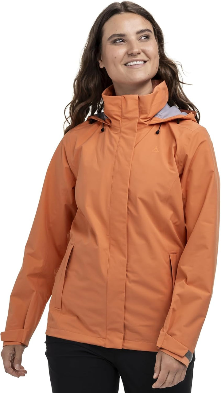 Schöffel Damen Jacket Gmund L, wind- und wasserdichte Regenjacke, atmungsaktive Outdoor Jacke, Wande