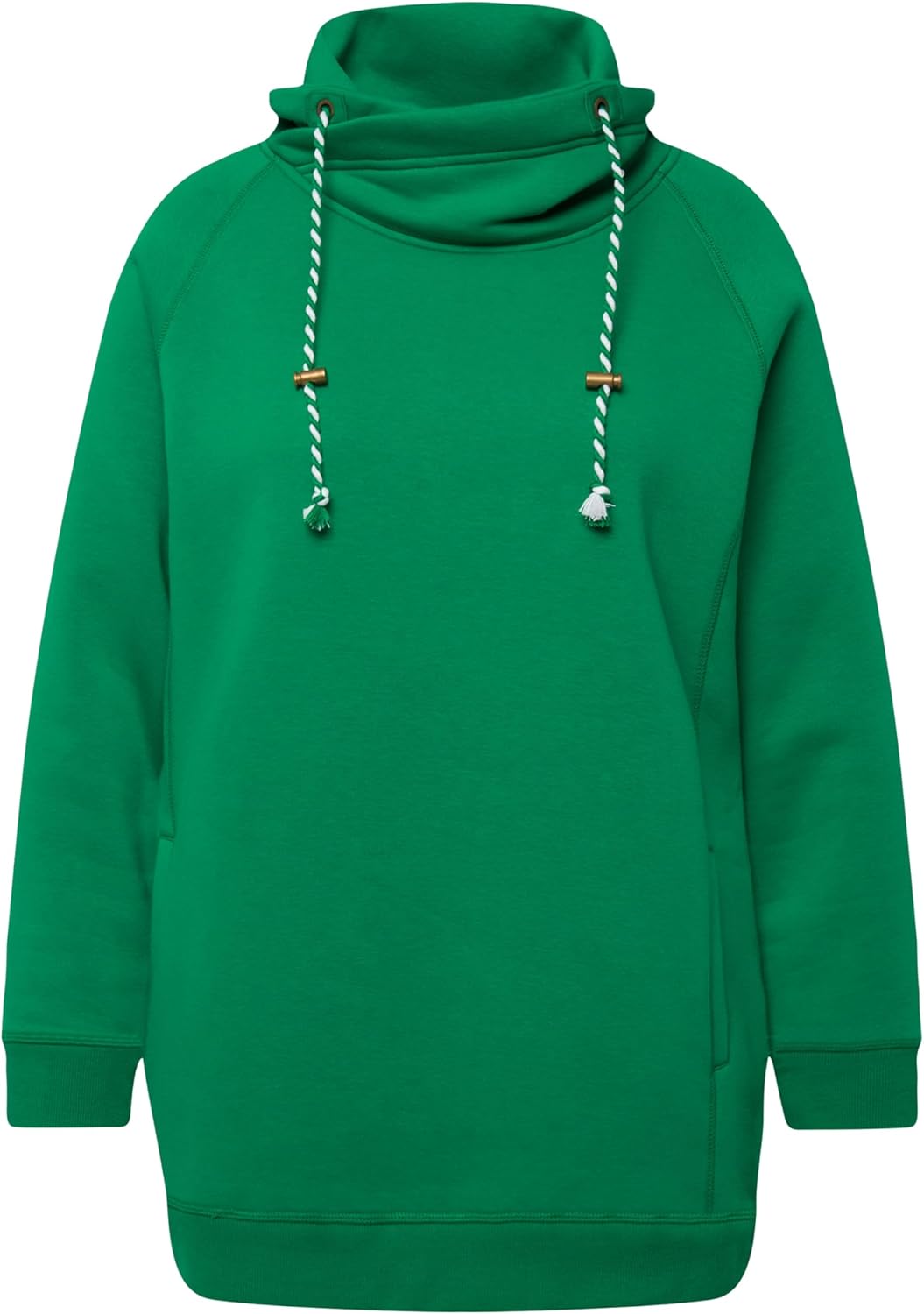 Ulla Popken Damen Grosse Grössen, Sweatshirt Sweatshirt (1er Pack) 46-48 Smaragdgrün, 46-48 Smaragdg