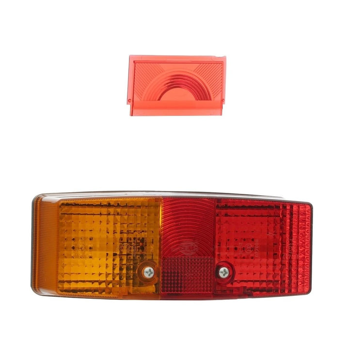 HELLA Rückleuchte - Glühlampe - 24V / 12V - Anbau/geschraubt - ECE - Lichtscheibenfarbe: rot/gelb/we